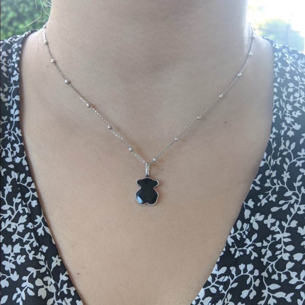 Authentic TOUS Onyx Silver 925 Pendant🖤